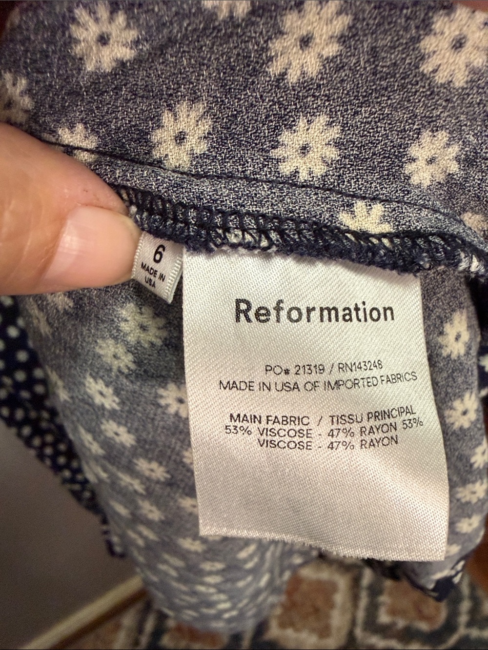 Reformation Rae Skirt Size 6 - Picture 6 of 6